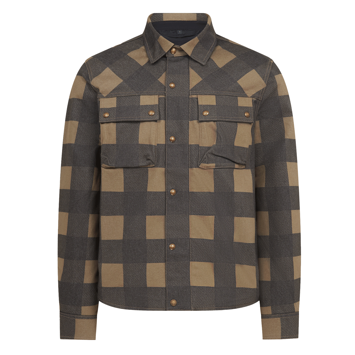 Belstaff Mansion Overshirt Chequered Olive Black – LEGACY85