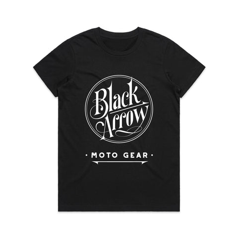 Black Arrow Ladies Logo Motorcycle T'Shirt