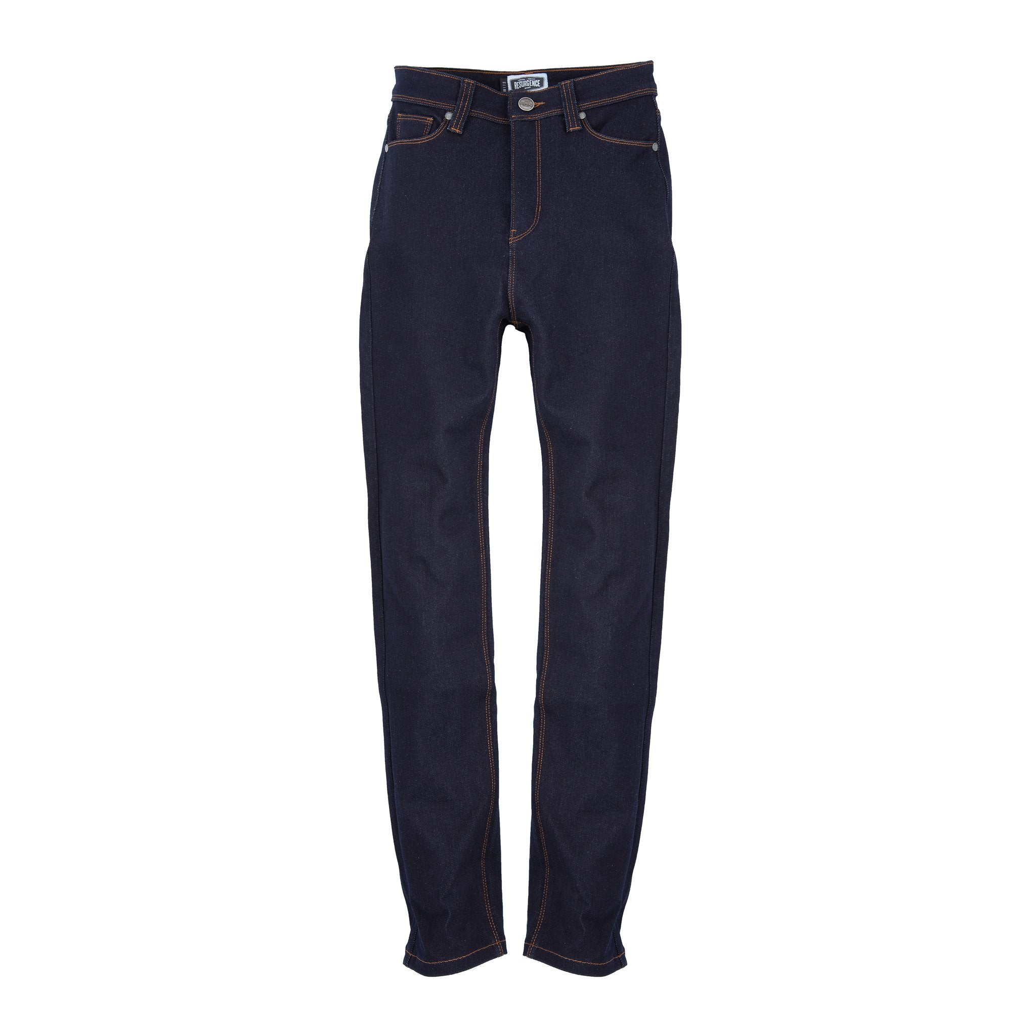 Resurgence Gear 2020 Ladies Ultimate Single Layer Motorcycle Jean in Indigo Blue