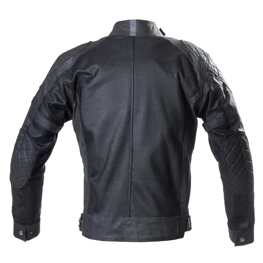 By City Men's Teneree Venty II Mesh Waxed Cotton Motorcycle Jacket