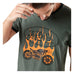 Von Dutch - Fire T Shirt - Grey/Orange