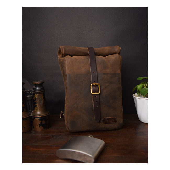 TRIP MACHINE MINI PANNIER - TOBACCO – LEGACY85 - a Retro Culture brand