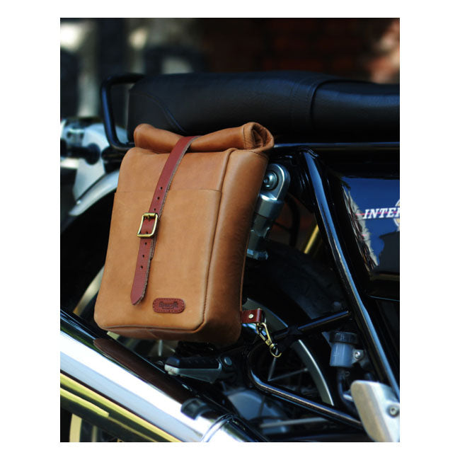 TRIP MACHINE MINI PANNIER - TAN – LEGACY85 - a Retro Culture brand