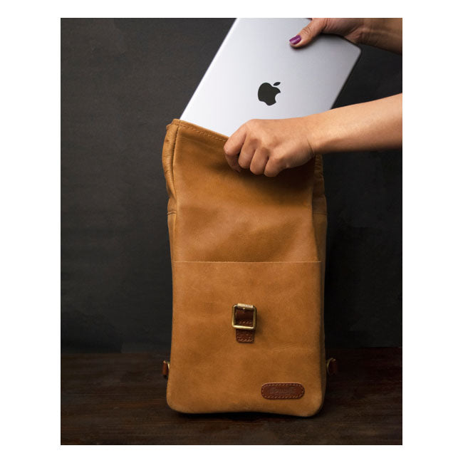 TRIP MACHINE MINI PANNIER - TAN – LEGACY85 - a Retro Culture brand