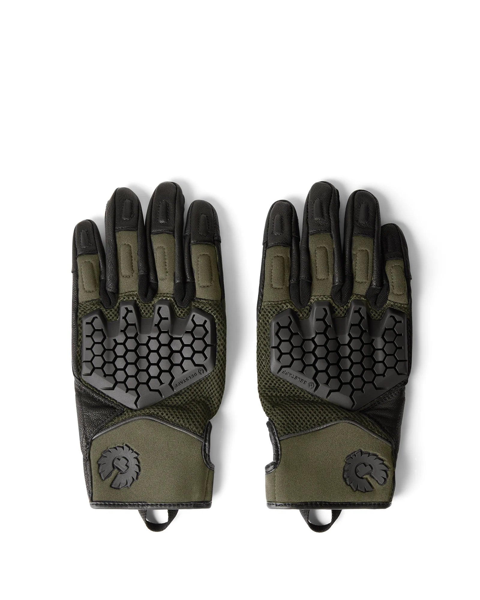 Belstaff Twyford Motorcycle Gloves - Olive