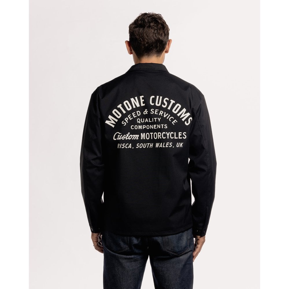 Motone COACH Jacket - Black/Ecru Logo – LEGACY85 - a Retro Culture