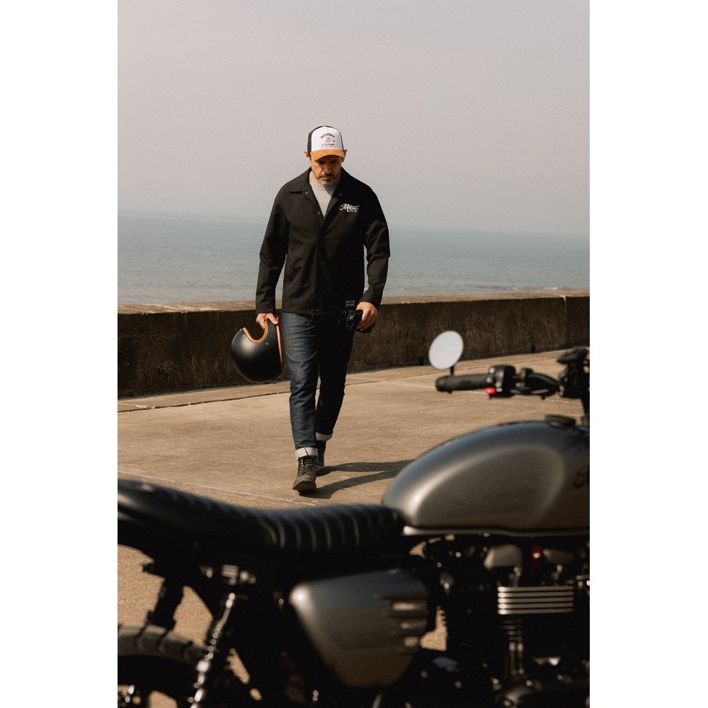 Motone COACH Jacket - Black/Ecru Logo – LEGACY85 - a Retro Culture