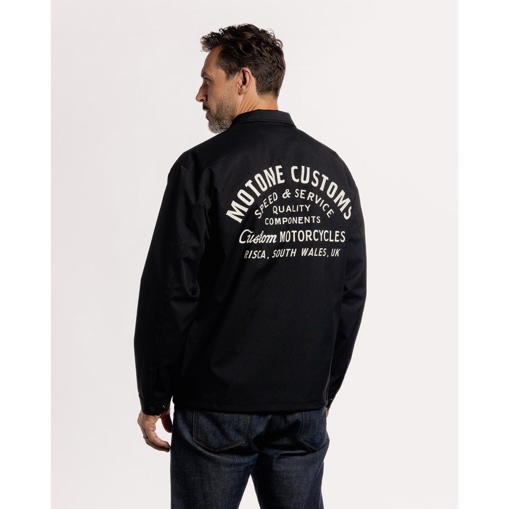 Motone COACH Jacket - Black/Ecru Logo – LEGACY85 - a Retro Culture