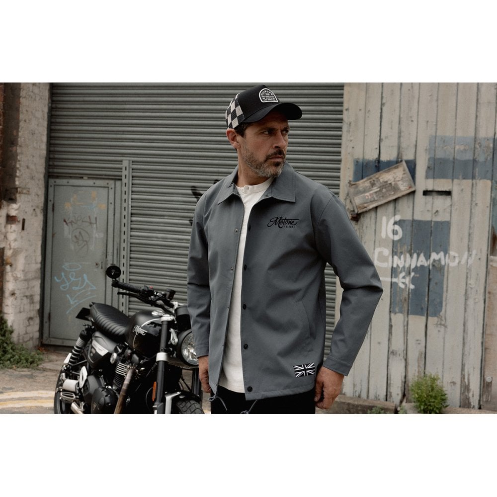 Motone COACH Jacket - Grey/Black – LEGACY85 - a Retro Culture brand