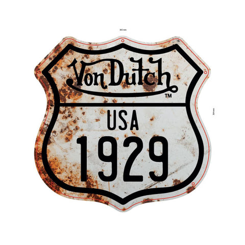 Von Dutch 1929 metal sign