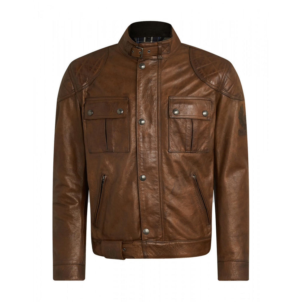 Belstaff Brooklands Leather Motorcycle Jacket