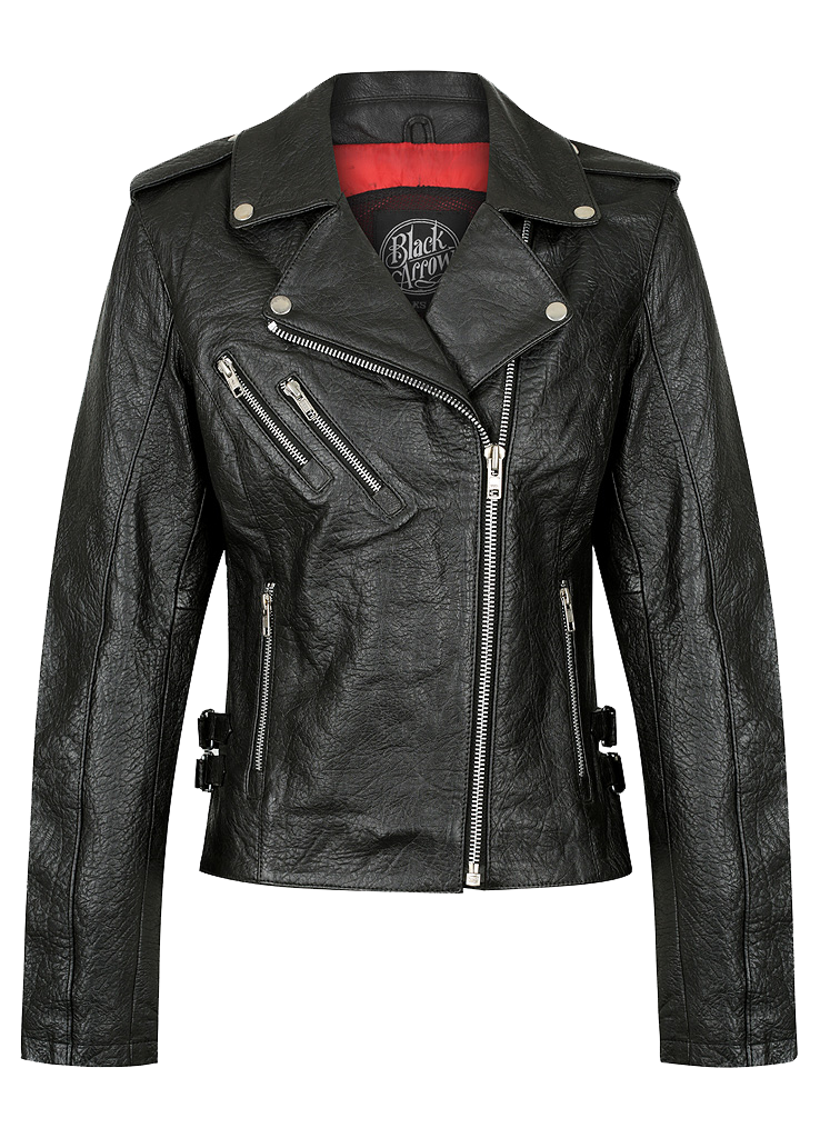 Black Arrow Gypsy Perfecto Ladies Leather Motorcycle Jacket