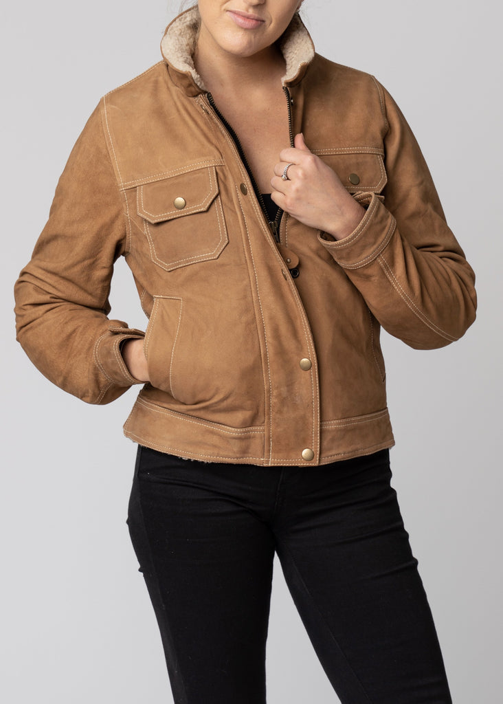Blackbird Ladies Dakota Nubuck Leather Jacket – LEGACY85