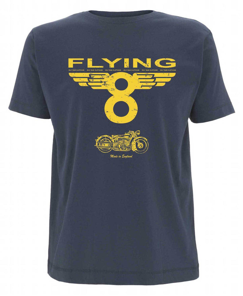 Oily Rag Clothing Flying 8 retro motorcycle T'shirt