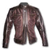 By City Mens Sahara Leather Mesh Textile Motorcycle Jacket