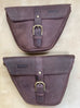 Royal Enfield Interceptor or Continental 650 - Tobacco Leather Side Panel Bags - Pair