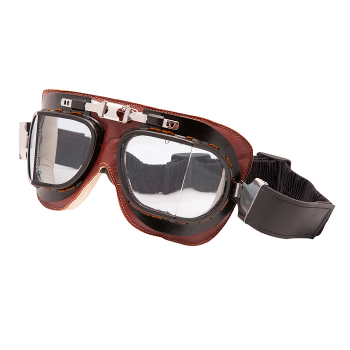 Baruffaldi Vintage Brown Leather Goggles