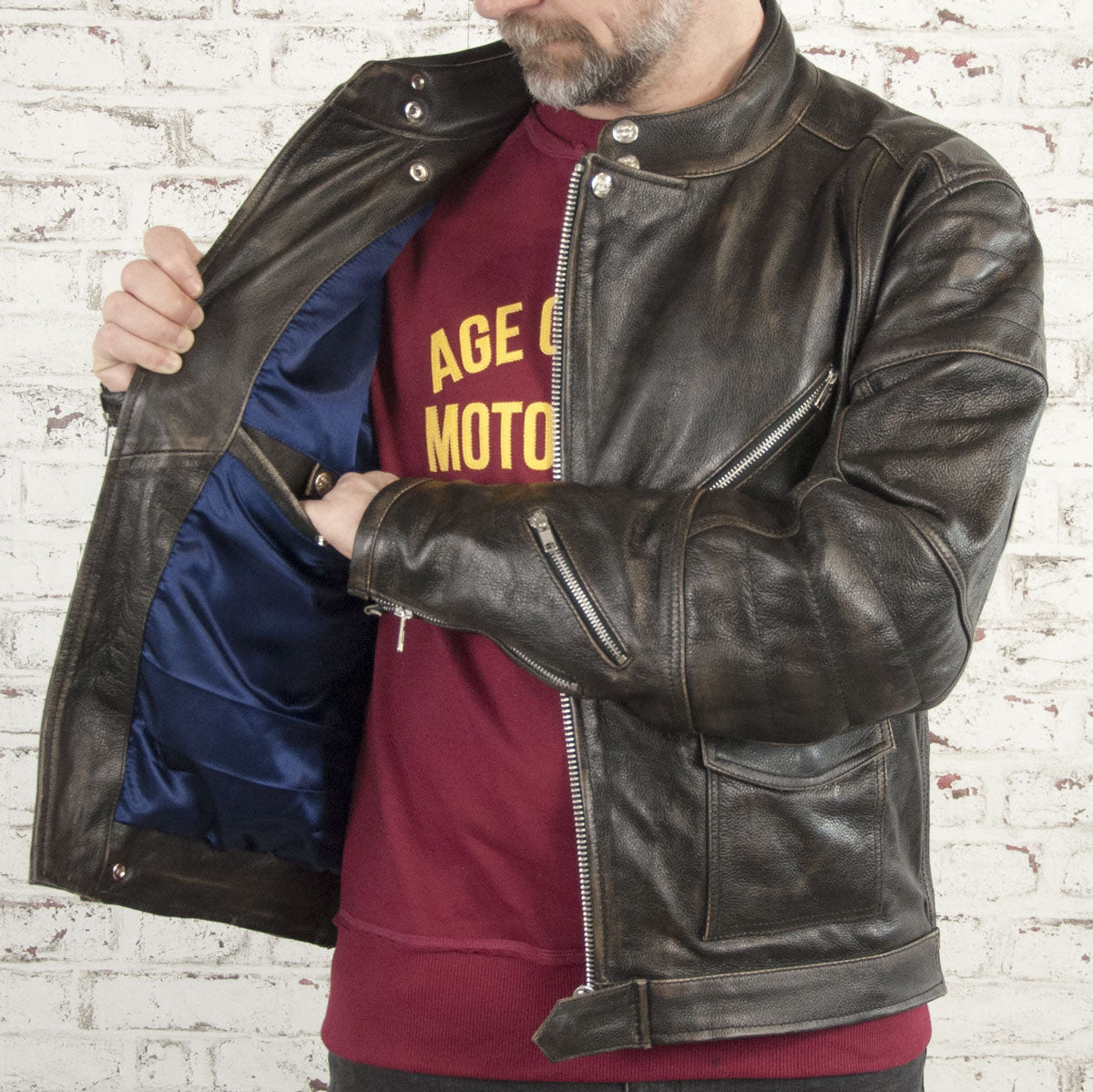 Age of Glory - Rocker Leather Jacket – LEGACY85 - a Retro Culture