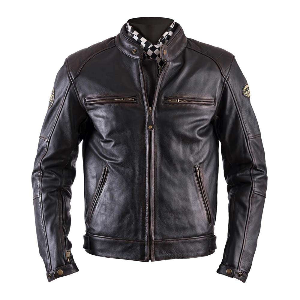 Helstons TRACK Oldies Leather Motorcycle Jacket