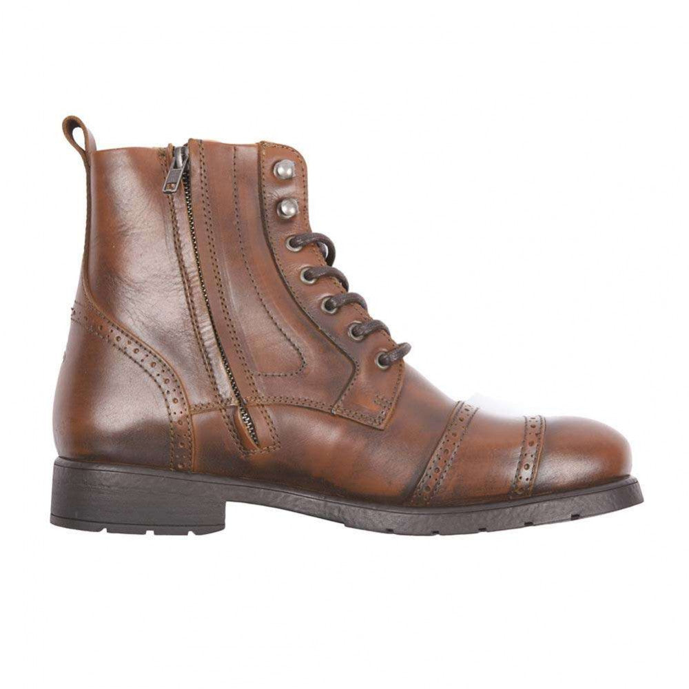 Helstons TRAVEL Leather Motorcycle Boot - Tan – LEGACY85 - a Retro