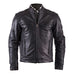 Helstons TRUST Leather Motorcycle Jacket - Black