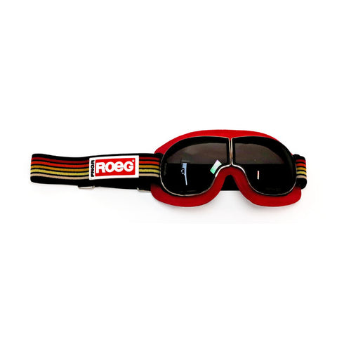Roeg Jettson GOGGLES - Black/Yellow/Red Striped Strap