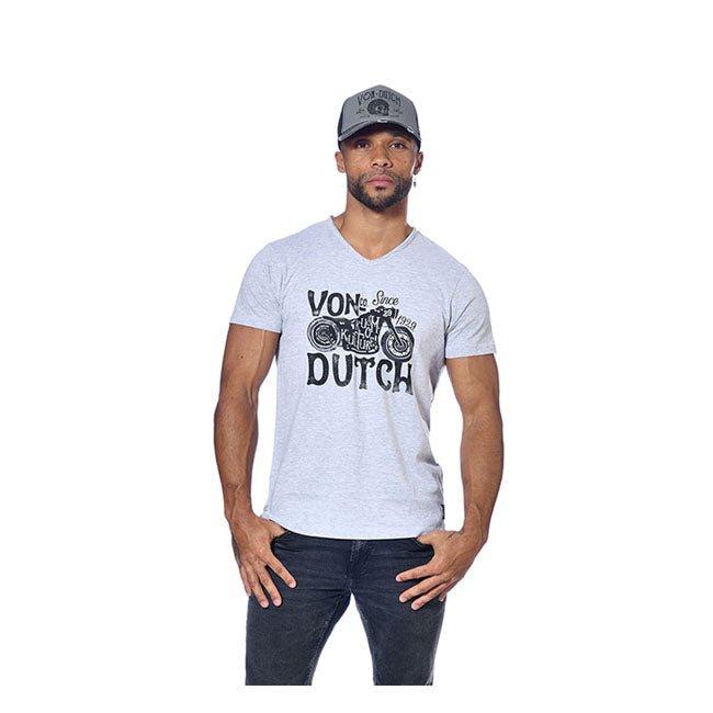 Von Dutch - Motar T Shirt - Light Grey