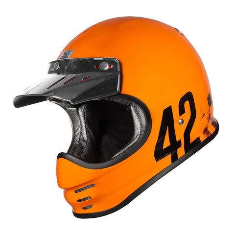 Origine Virgo MC Motorcycle Helmet - Danny Orange